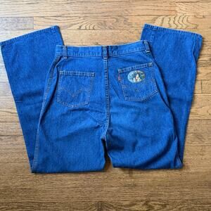 Vtg 70's Levi's Orange Tab High Waisted Patch Jeans Size 14